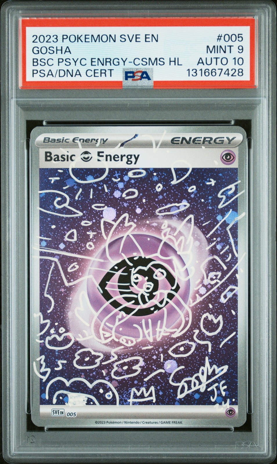 2023 Pokemon Sve EN-Basic Energies Basic Psychic Energy Cosmos Holo 005