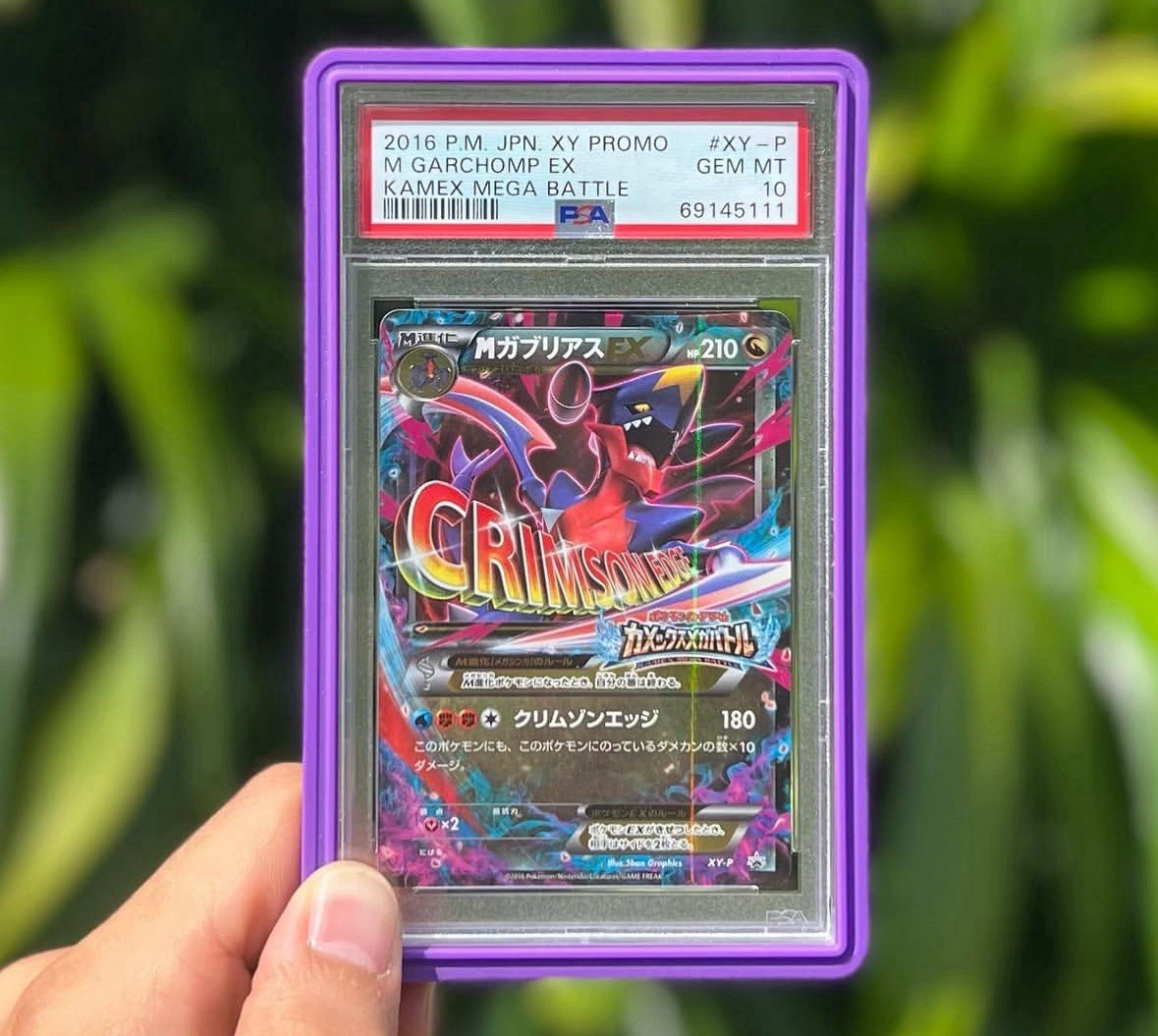 2016 Pokemon Japanese XY Promo M Garchomp EX Kamex Mega Battle XY-P