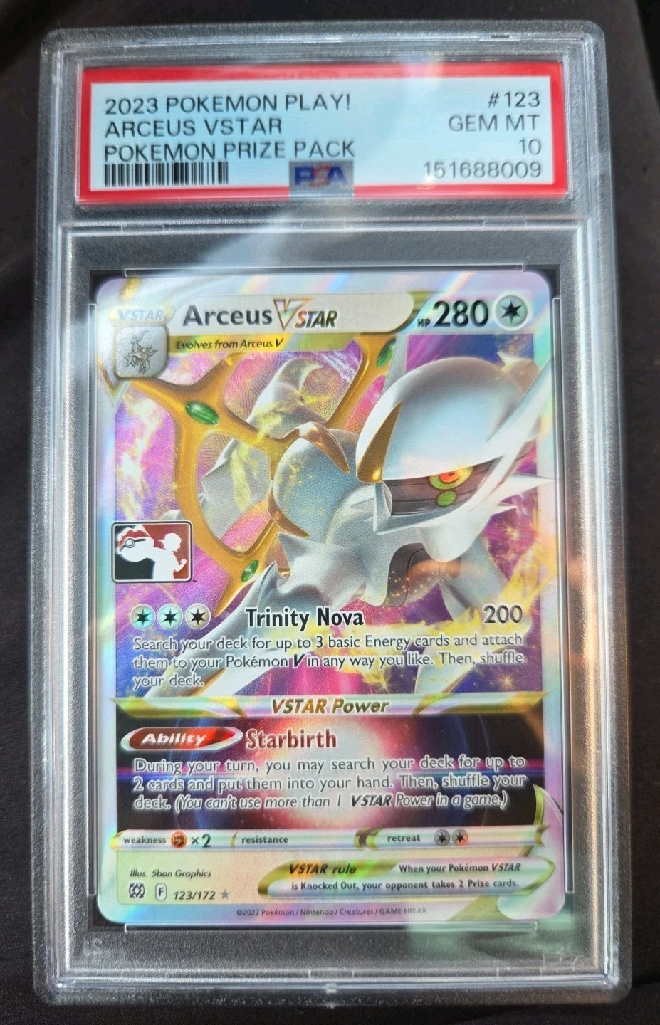 2023 Pokemon Play! Pokemon Prize Pack Arceus Vstar 123