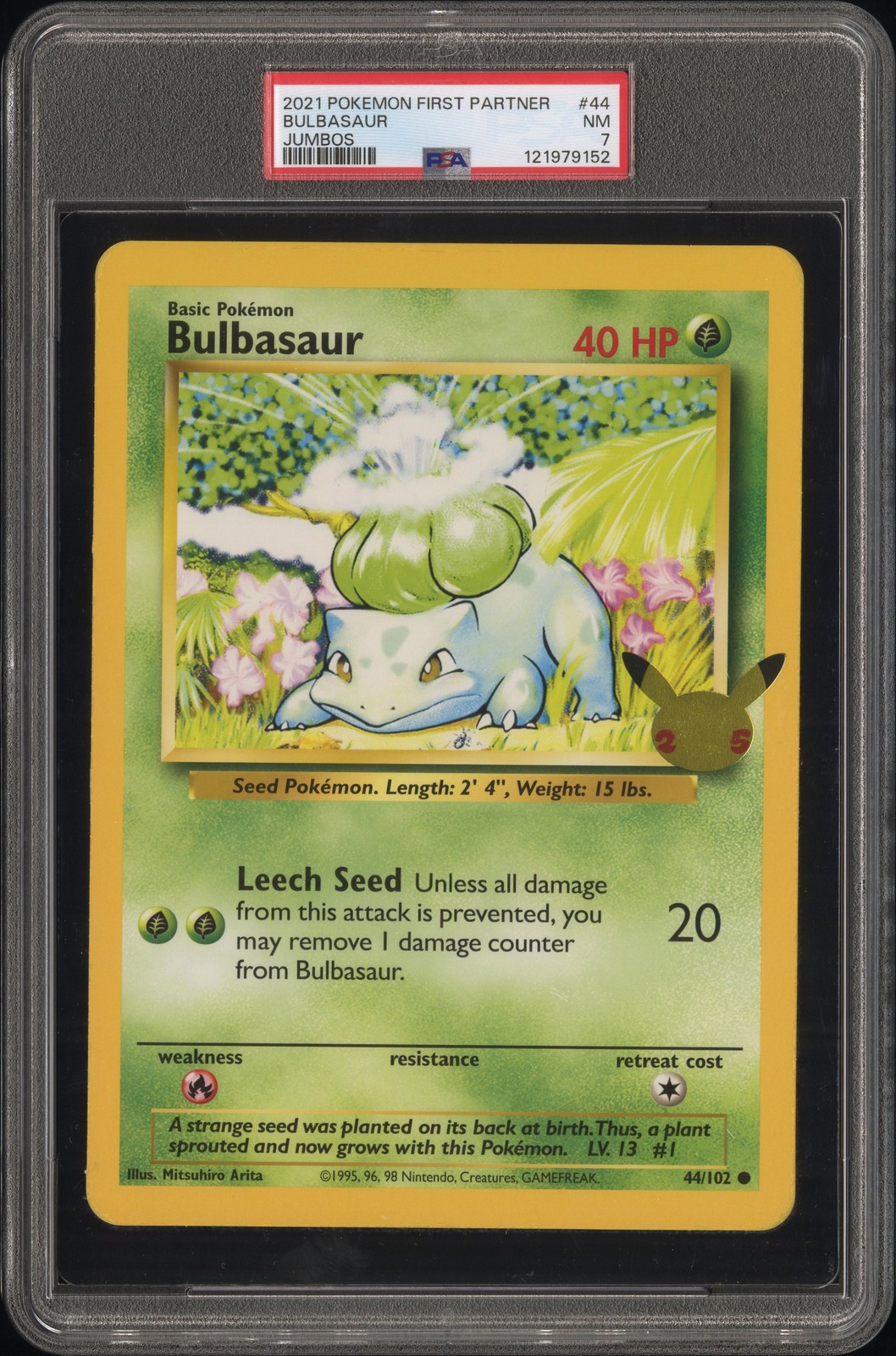 2021 Pokemon First Partner Jumbos Bulbasaur 44