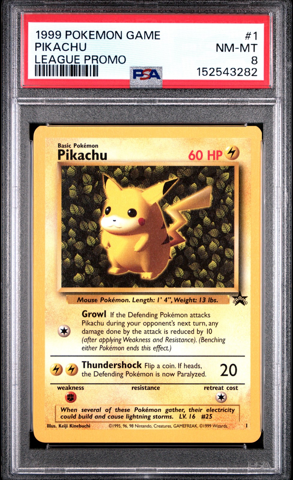1999 Pokemon League Promo Pikachu 1