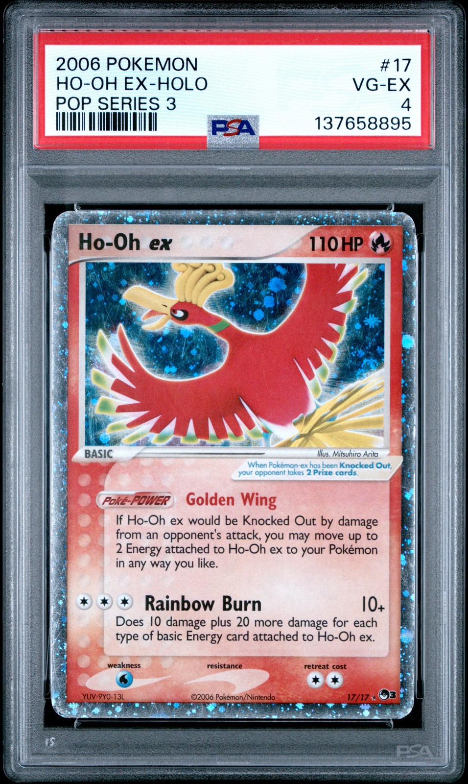 2006 Pokemon Pop Series 3 HO-Oh EX-Holo 17