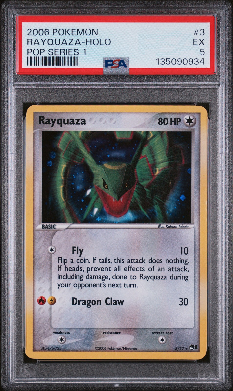 2006 Pokemon Pop Series 1 Rayquaza-Holo 3
