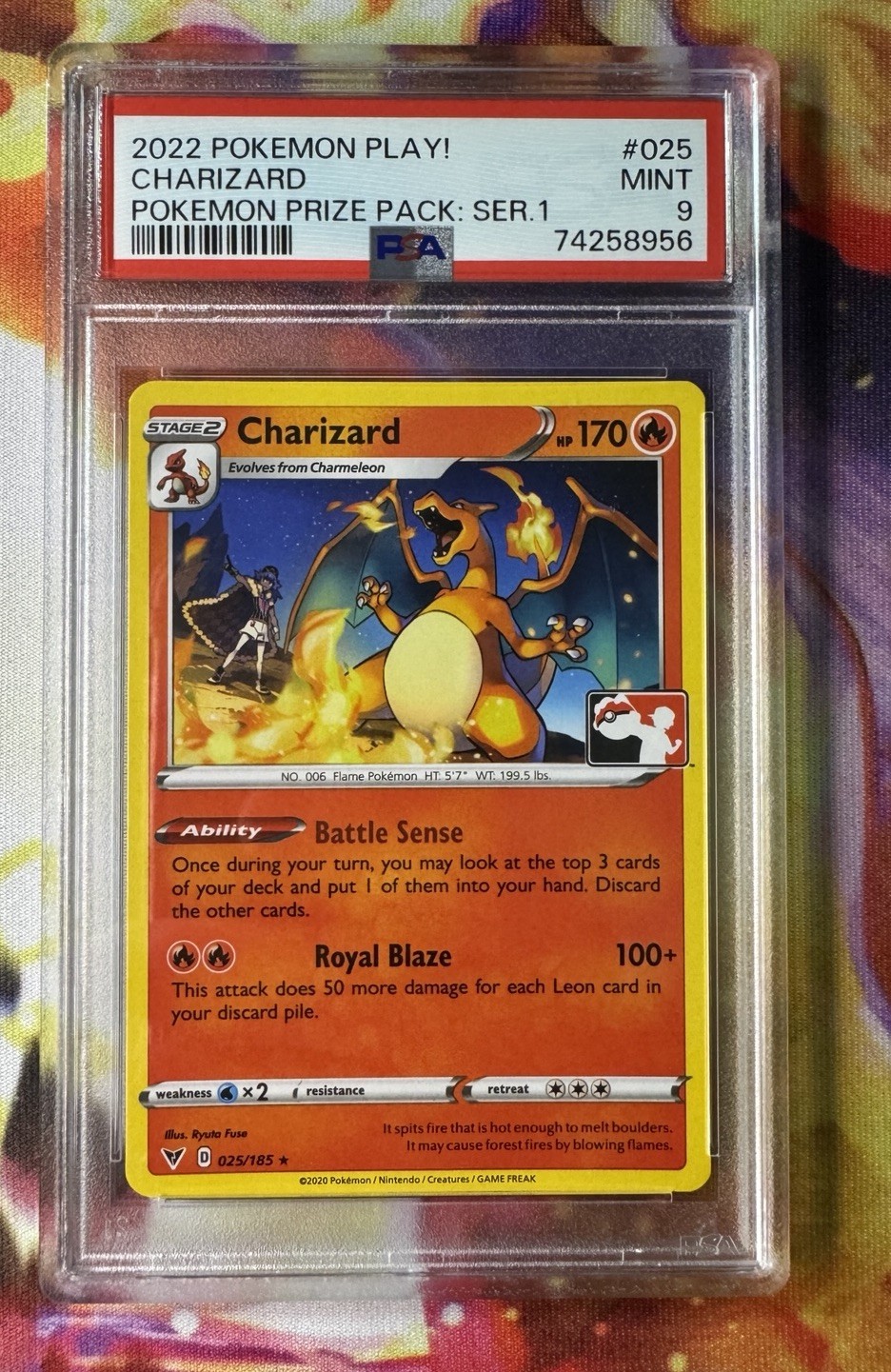 2022 Pokemon Play! Pokemon Prize Pack: Series 1 Charizard 025
