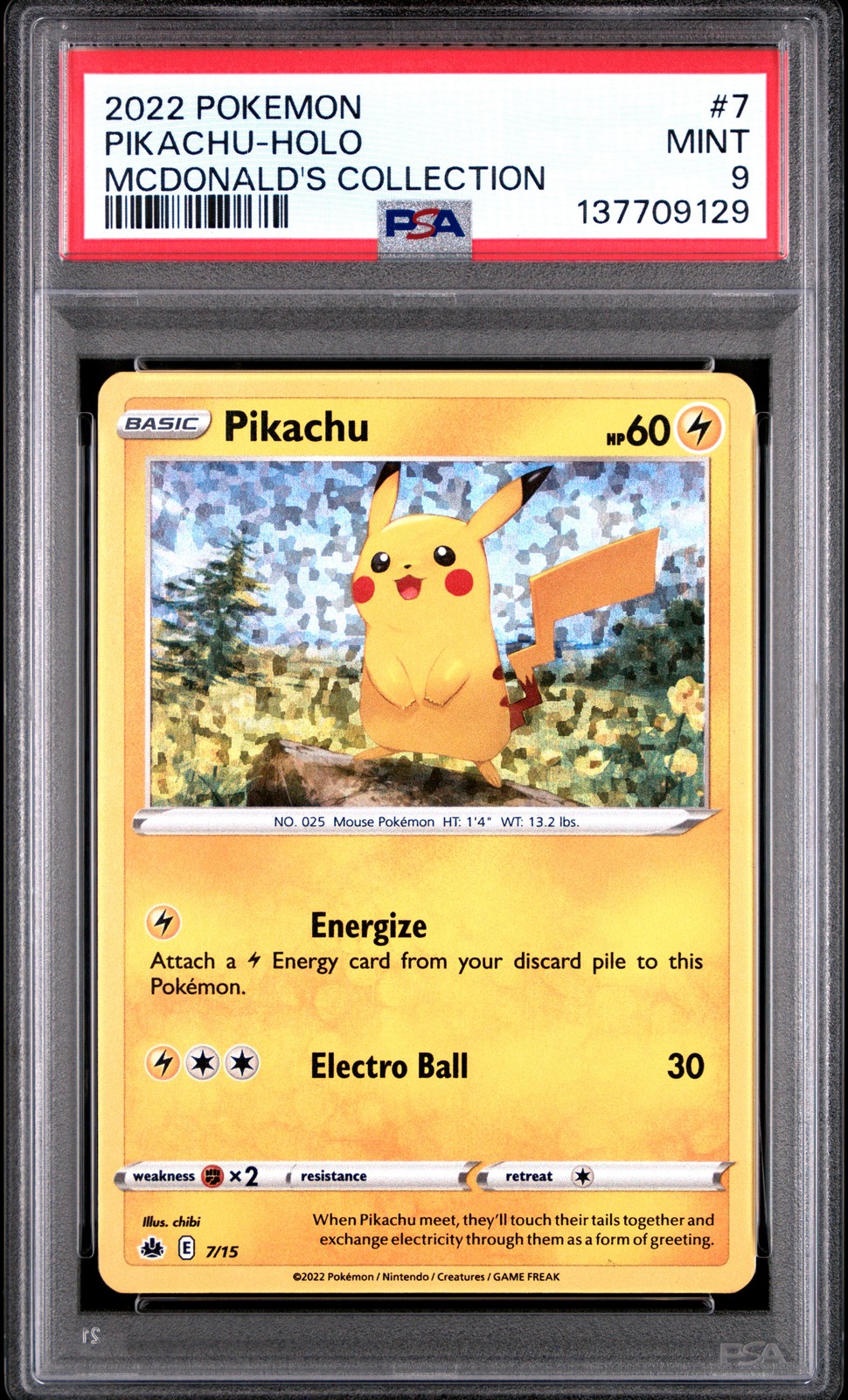 2022 Pokemon Mcdonald's Collection Pikachu-Holo 7