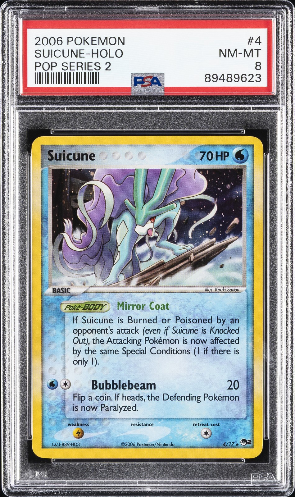 2006 Pokemon Pop Series 2 Suicune-Holo 4