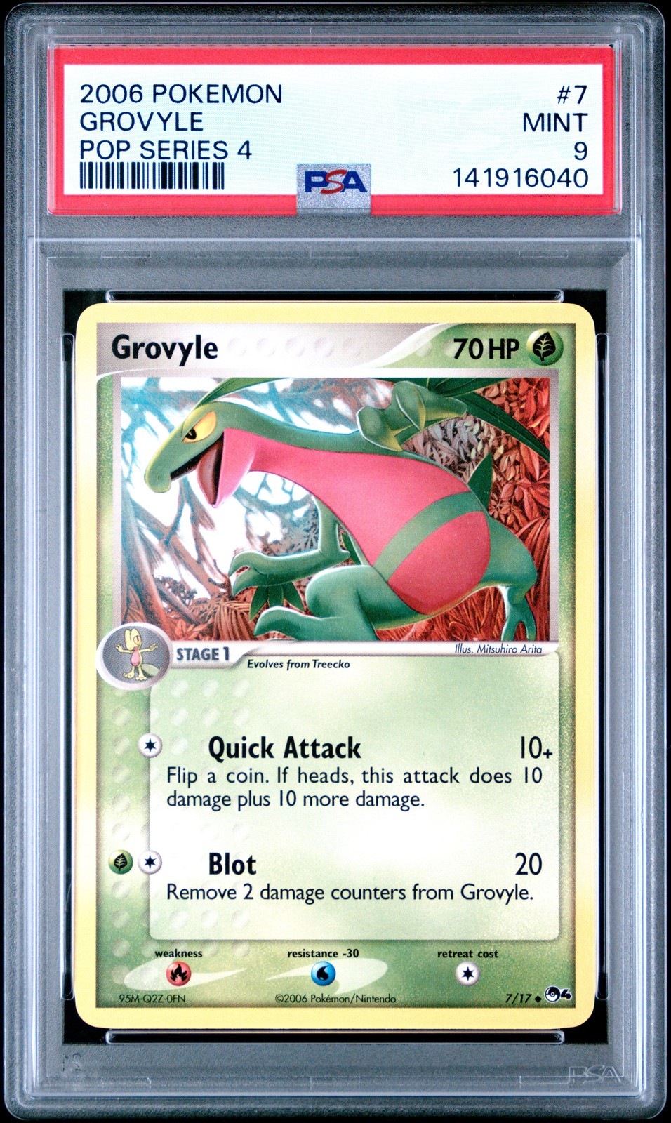 2006 Pokemon Pop Series 4 Grovyle 7