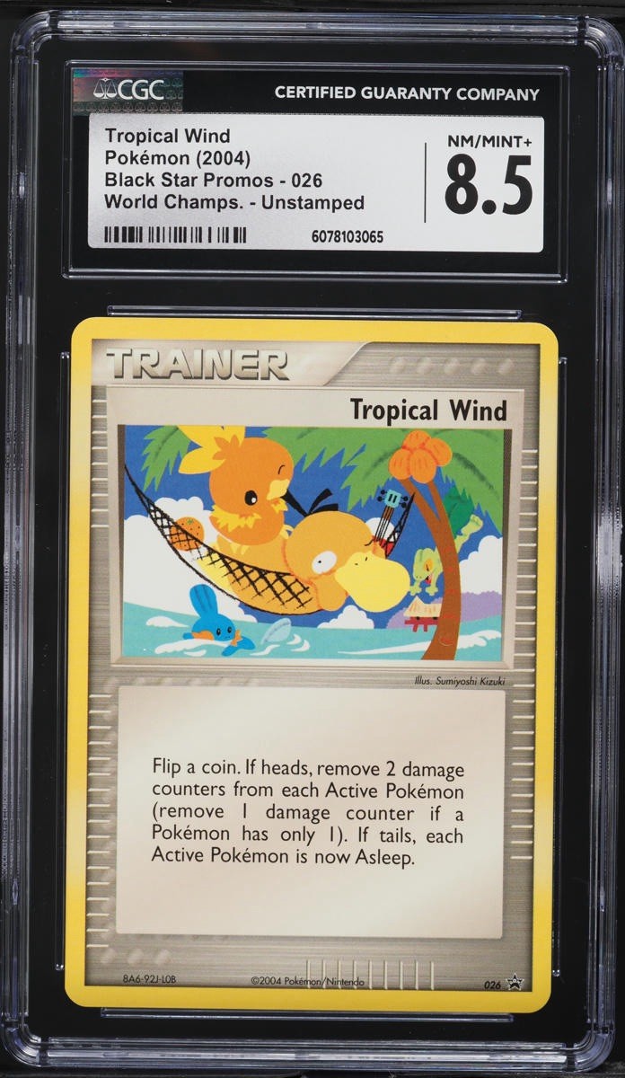 2004 Black Star Promos - Nintendo - English Tropical Wind World Champs. Unstamped 026