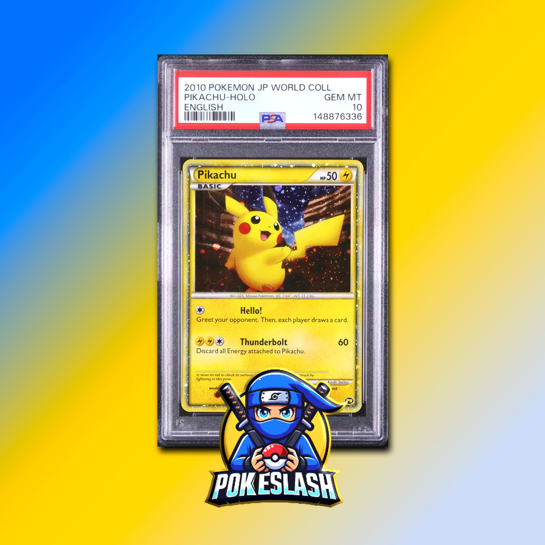 2010 Pokemon Japanese World Collection Pikachu-Holo English
