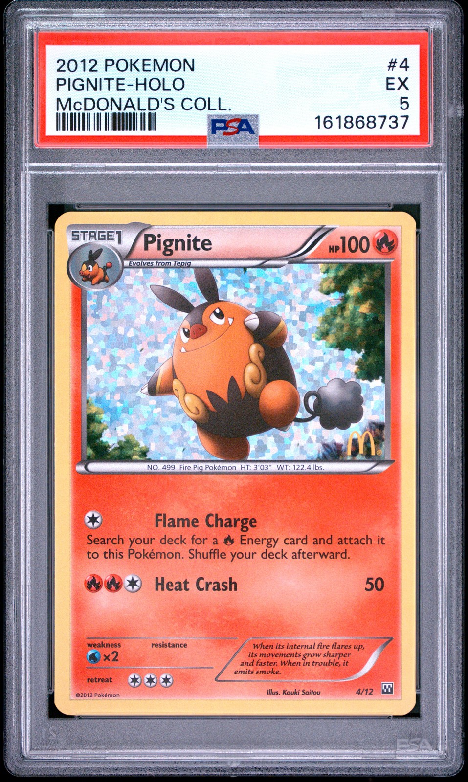 2012 Pokemon McDonald's Collection Pignite-Holo 4