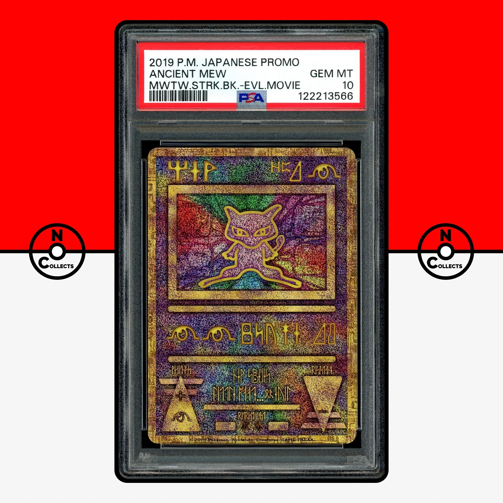 2019 Pokemon Japanese Promo Ancient Mew Mewtwo Strikes Back-Evolution Movie