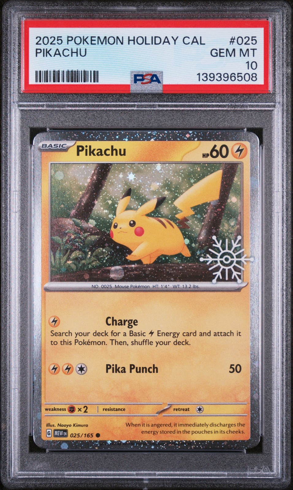 2025 Pokemon Holiday Calendar Pikachu 025