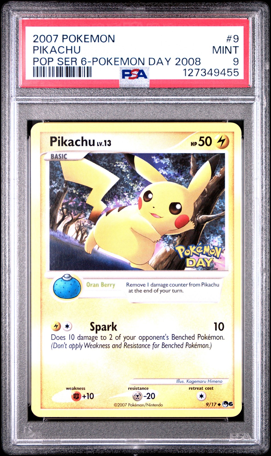 2007 Pokemon Pop Series 6 Pikachu Pokemon Day 2008 9
