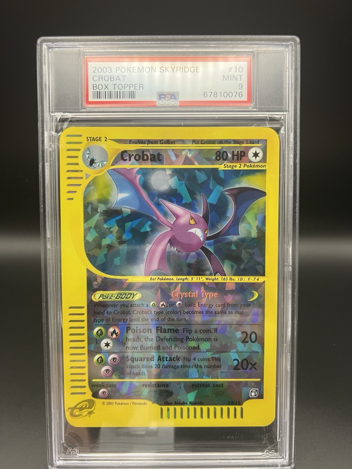 2003 Pokemon Skyridge Box Topper Crobat 10
