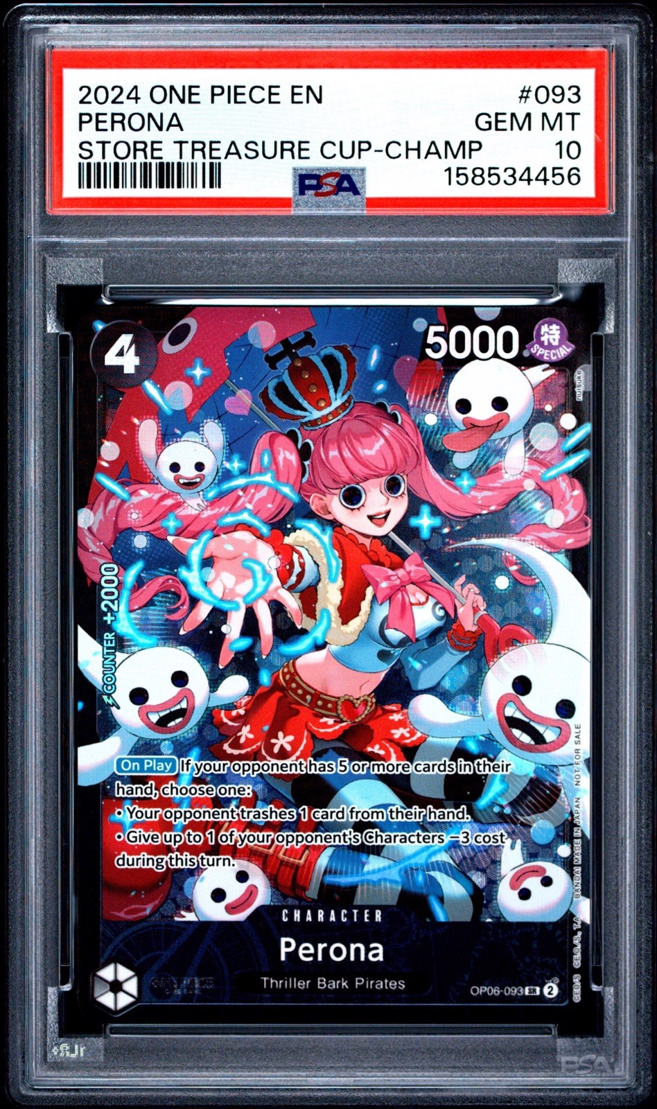 2024 One Piece Promos Perona Store Treasure Cup-Champion 093