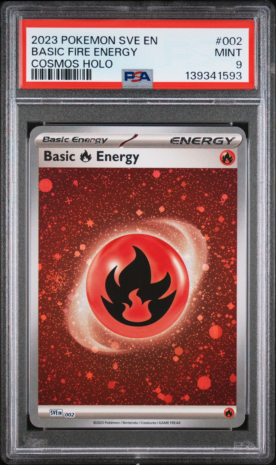 2023 Pokemon Sve EN-Basic Energies Basic Fire Energy Cosmos Holo 002