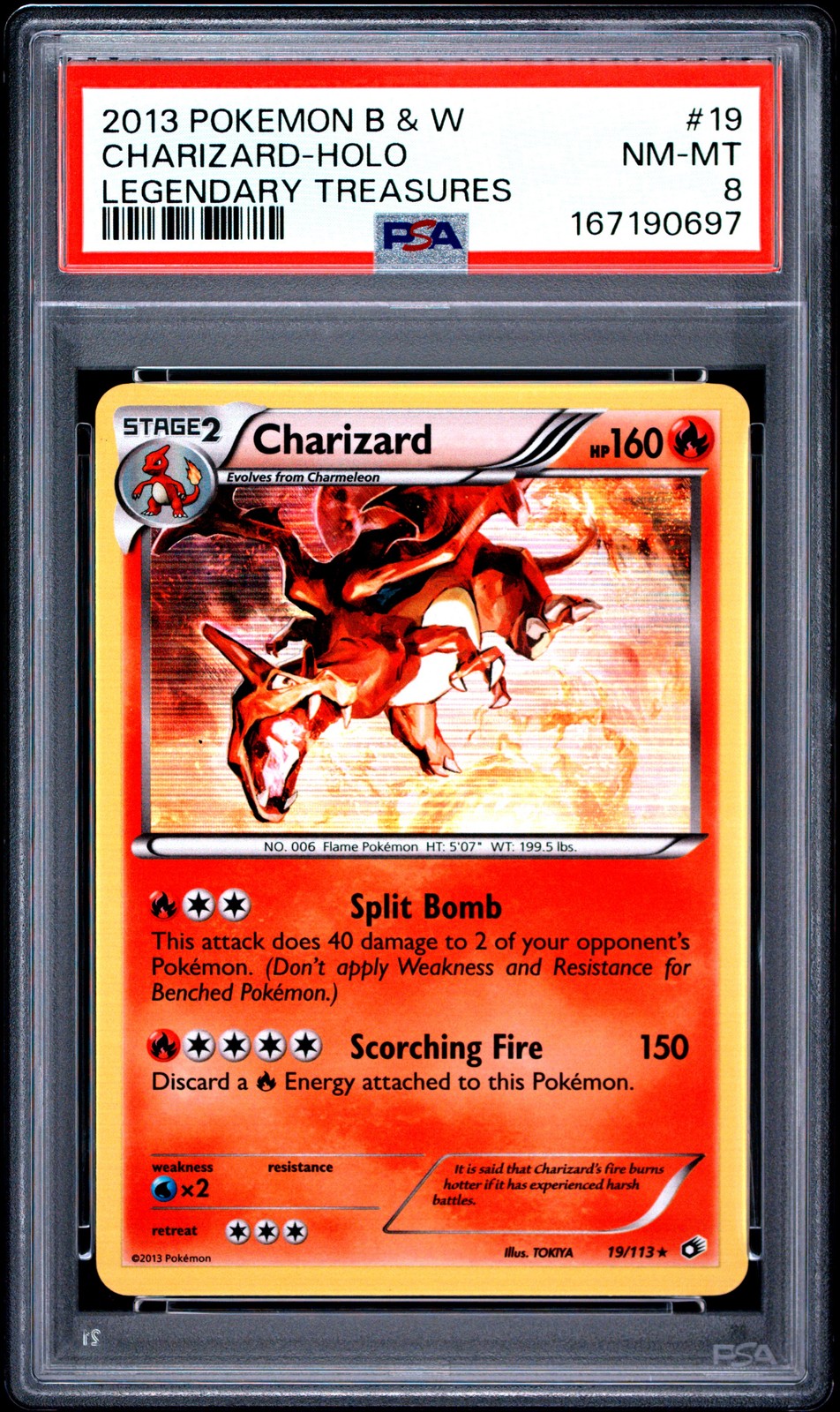 2013 Pokemon Black & White Legendary Treasures Charizard-Holo 19