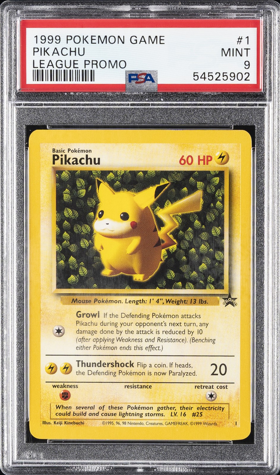 1999 Pokemon League Promo Pikachu 1