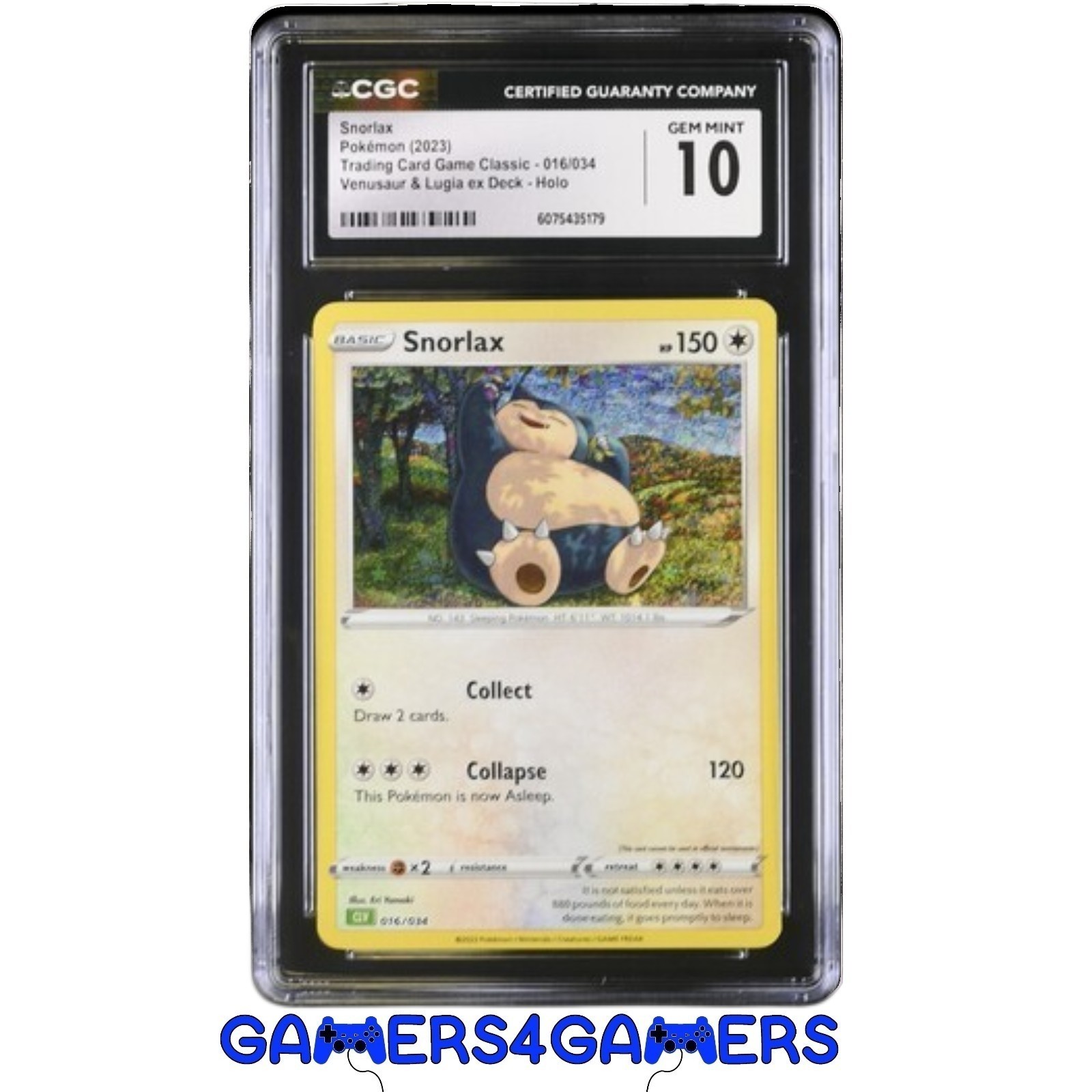 2023 Trading Card Game Classic - CLV, CLC, CLB - English Snorlax Venusaur &amp; Lugia ex Deck - CLV Holo 016/034