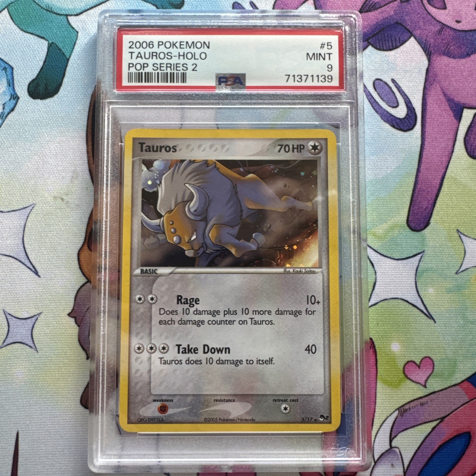 2006 Pokemon Pop Series 2 Tauros-Holo 5