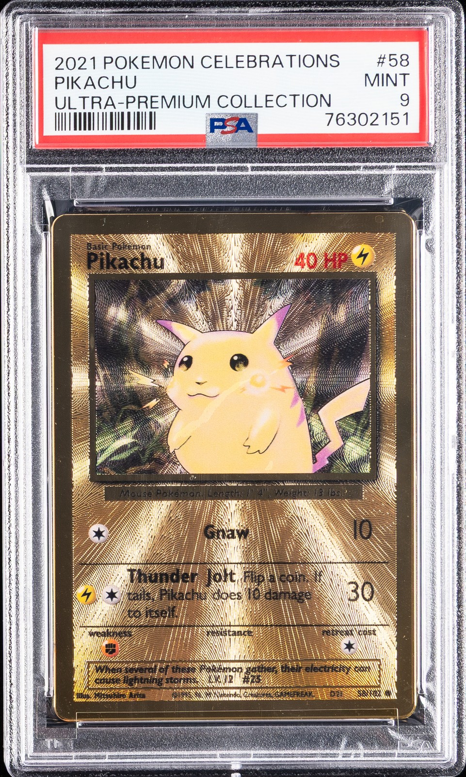 2021 Pokemon Celebrations Ultra-Premium Collection Pikachu 58