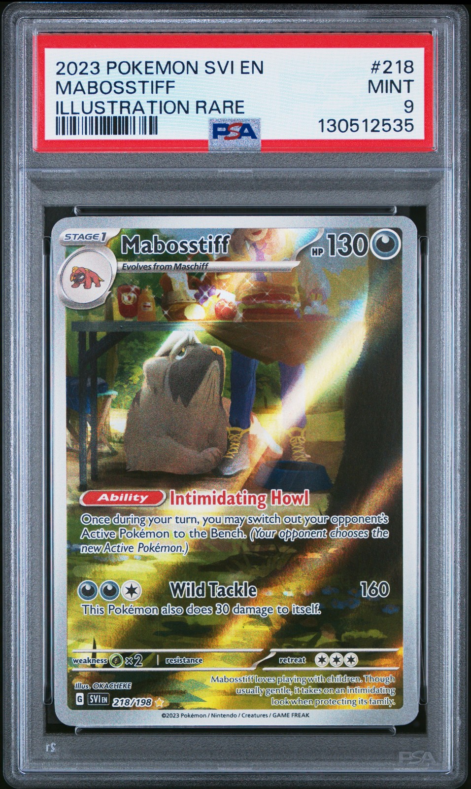 2023 Pokemon Svi EN-Scarlet & Violet Mabosstiff Illustration Rare 218