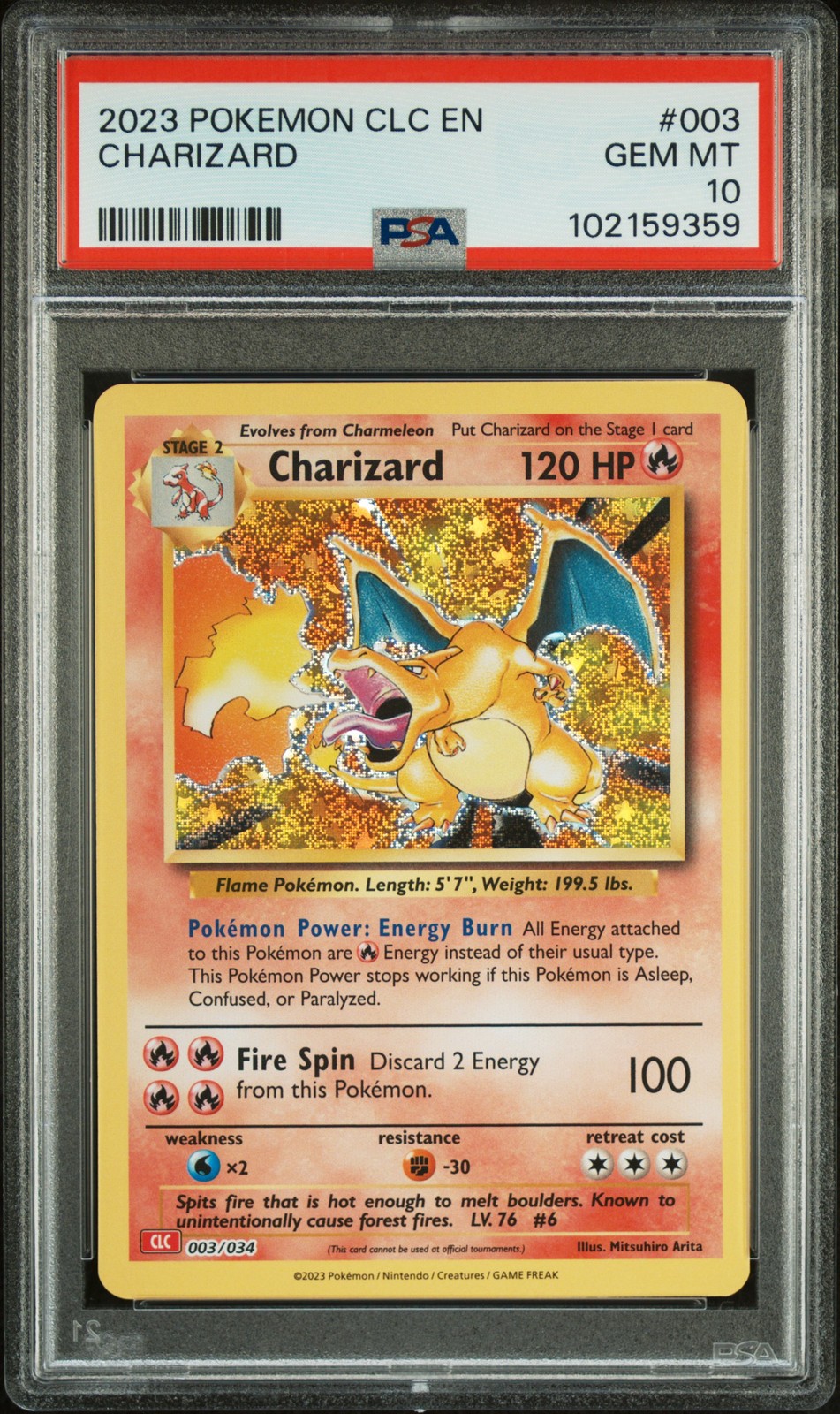2023 Pokemon Clc-Trading Card Game Classic Charizard & HO-Oh EX Deck Charizard 003
