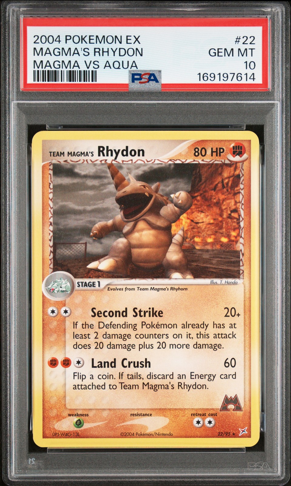 2004 Pokemon EX Team Magma VS Team Aqua Team Magma's Rhydon 22