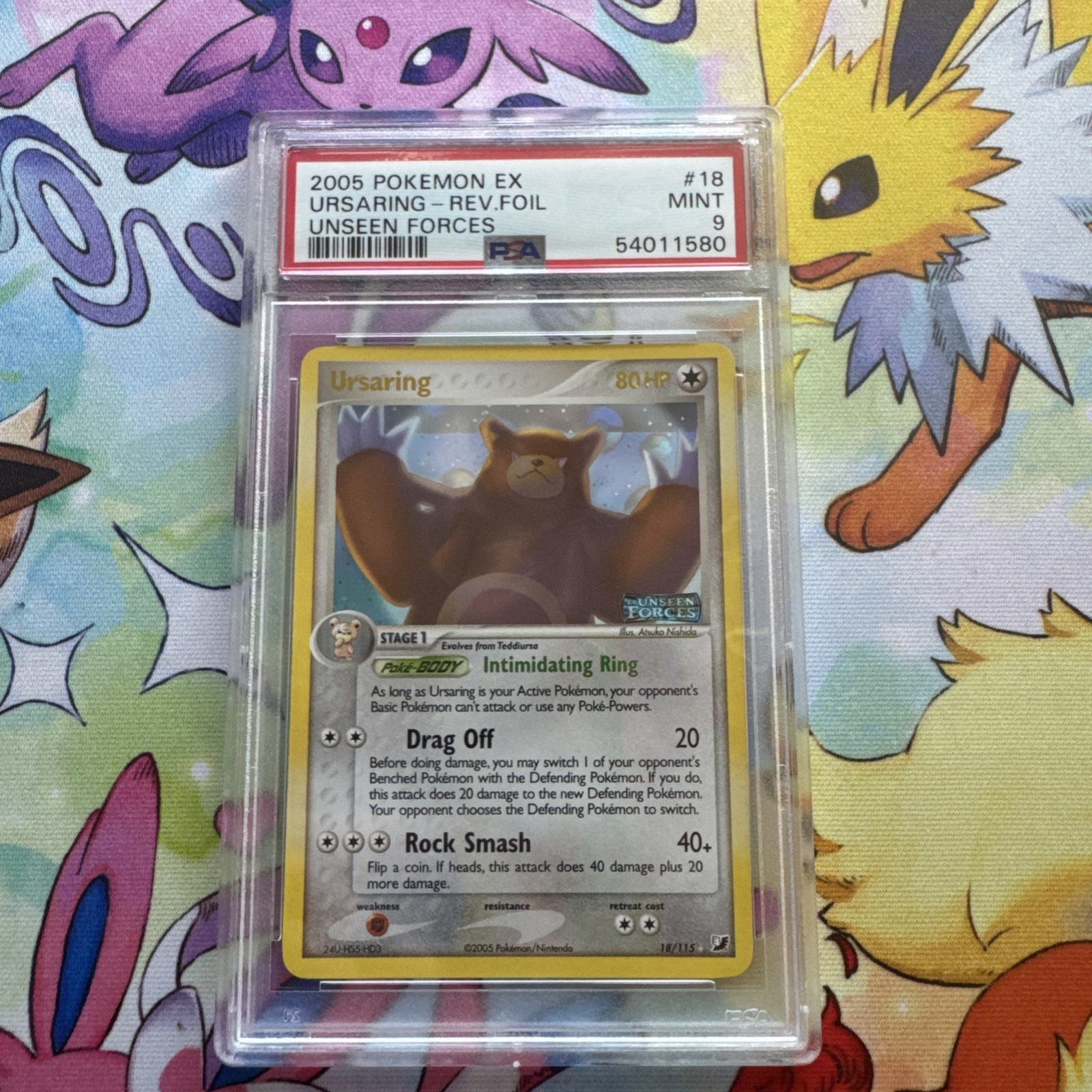 2005 Pokemon EX Unseen Forces Ursaring-Reverse Foil 18