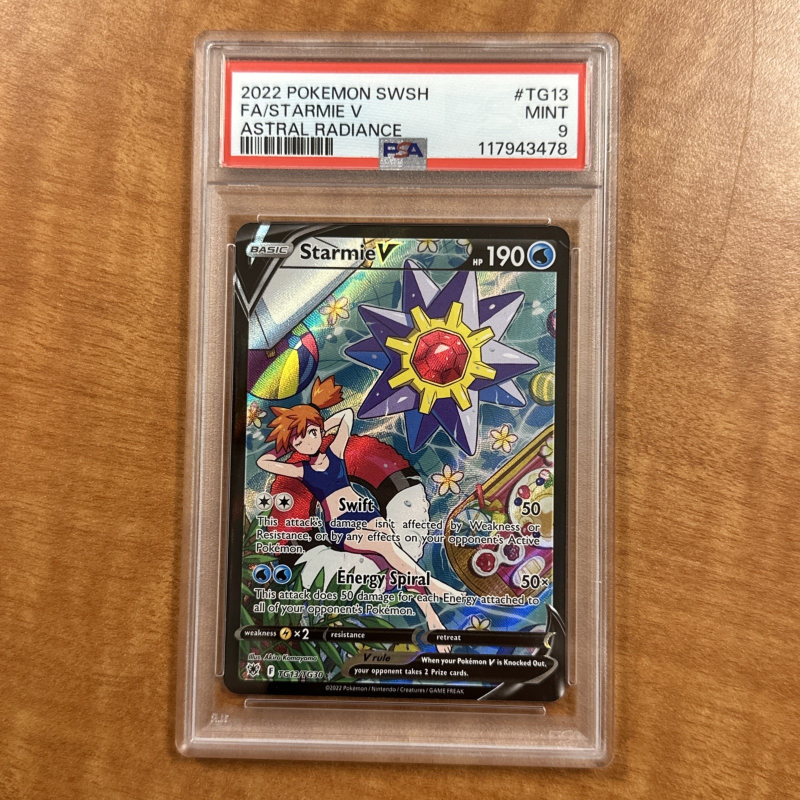 2022 Pokemon Sword & Shield Astral Radiance Full Art/Starmie V TG13