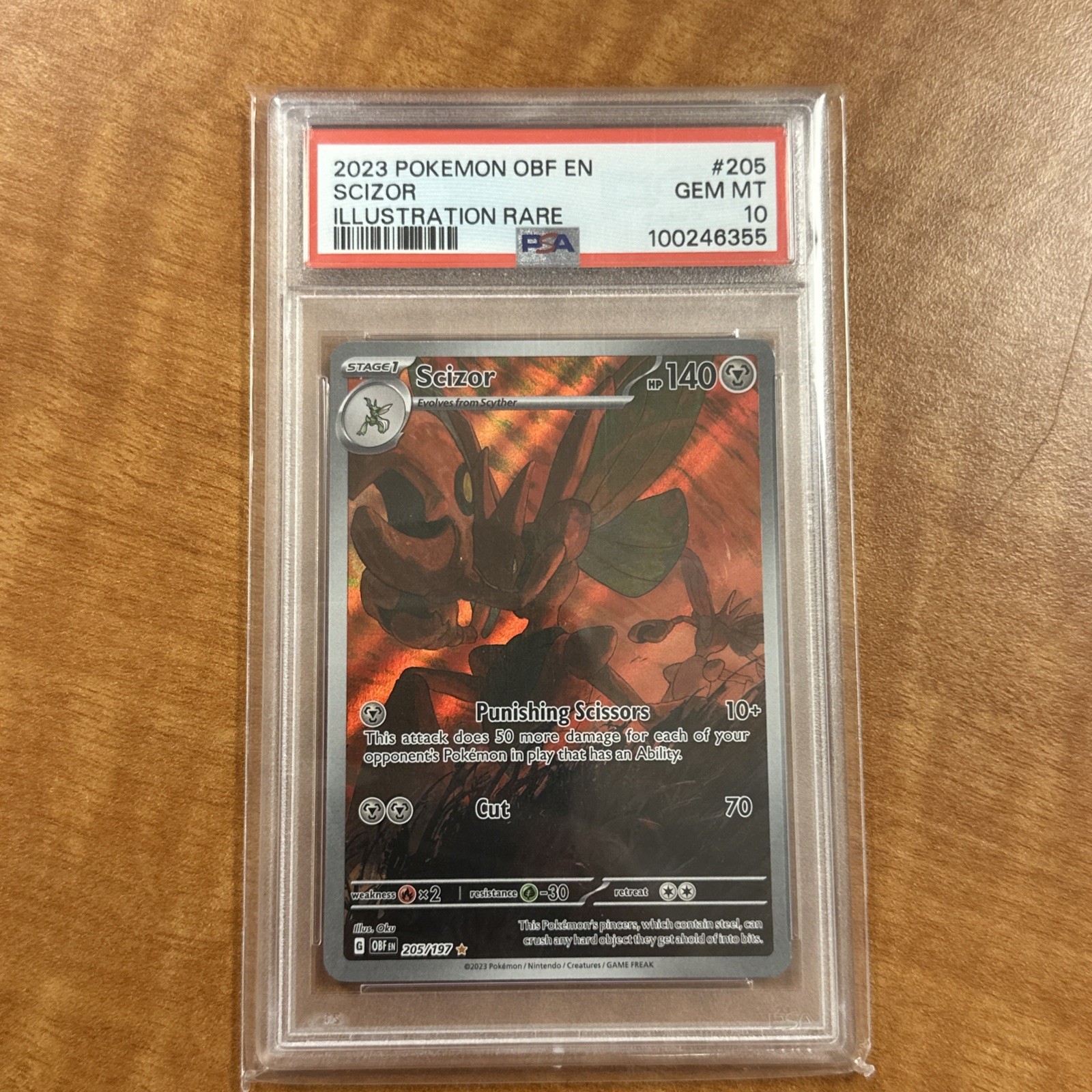 2023 Pokemon Obf EN-Obsidian Flames Scizor Illustration Rare 205