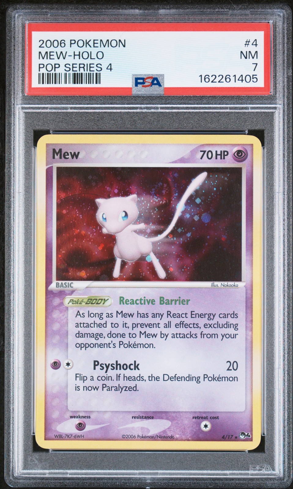 2006 Pokemon Pop Series 4 Mew-Holo 4