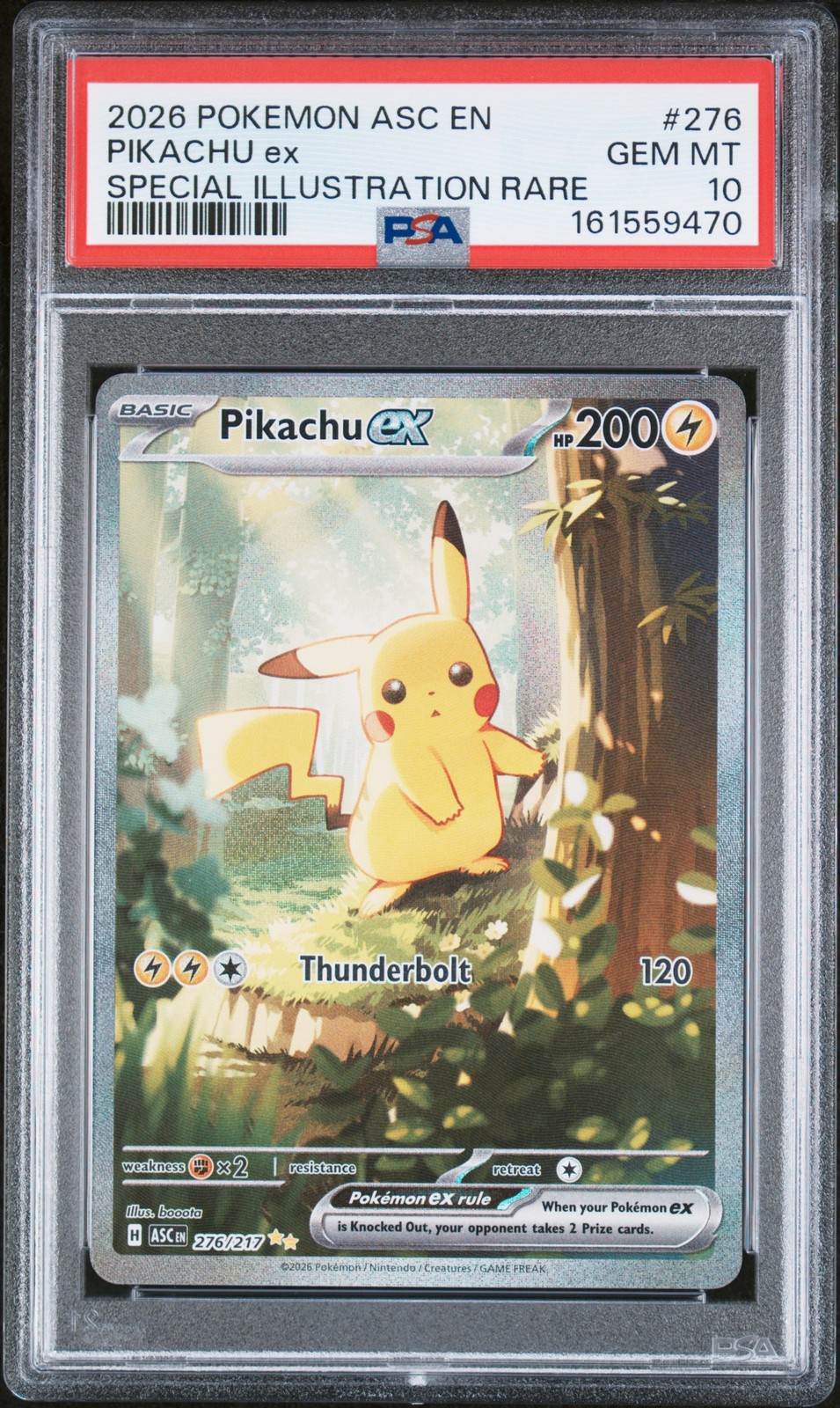 2026 Pokemon Asc EN-Ascended Heroes Pikachu EX Special Illustration Rare 276