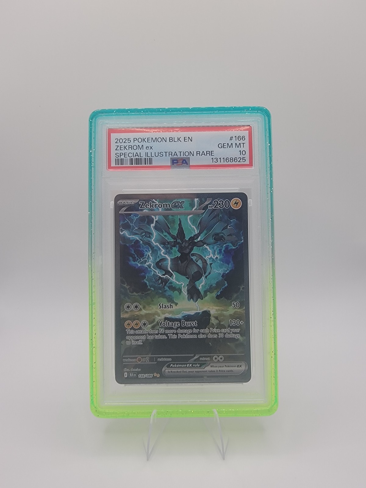 2025 Pokemon Blk EN-Black Bolt Zekrom EX Special Illustration Rare 166
