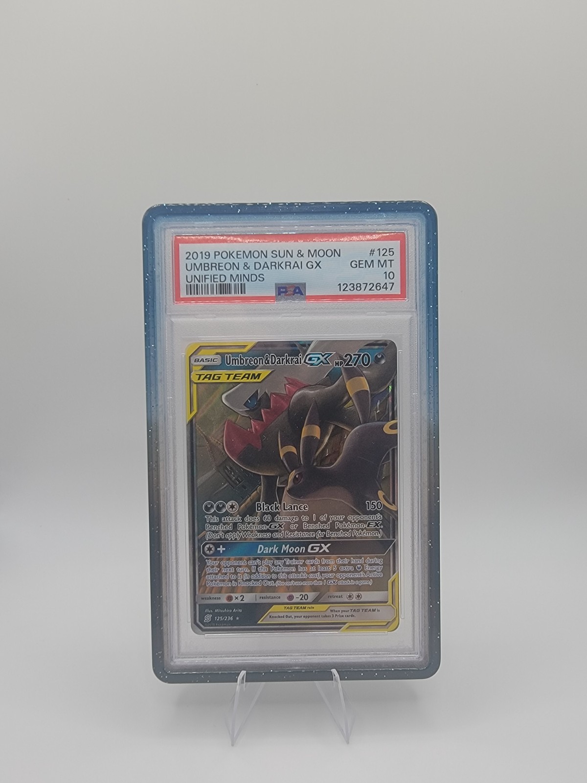 2019 Pokemon Sun & Moon Unified Minds Umbreon & Darkrai GX 125