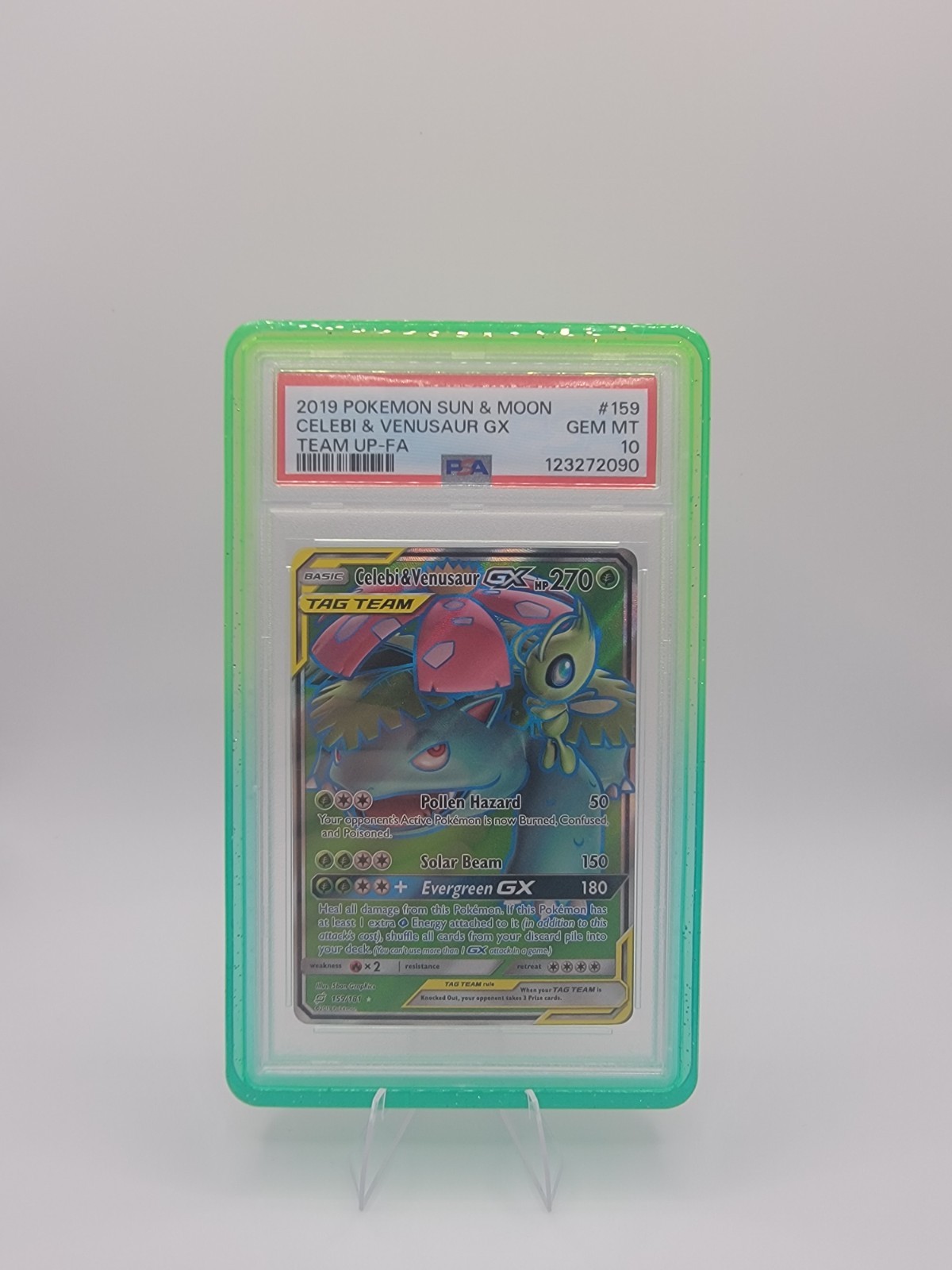 2019 Pokemon Sun & Moon Team Up Full Art/Celebi & Venusaur GX 159