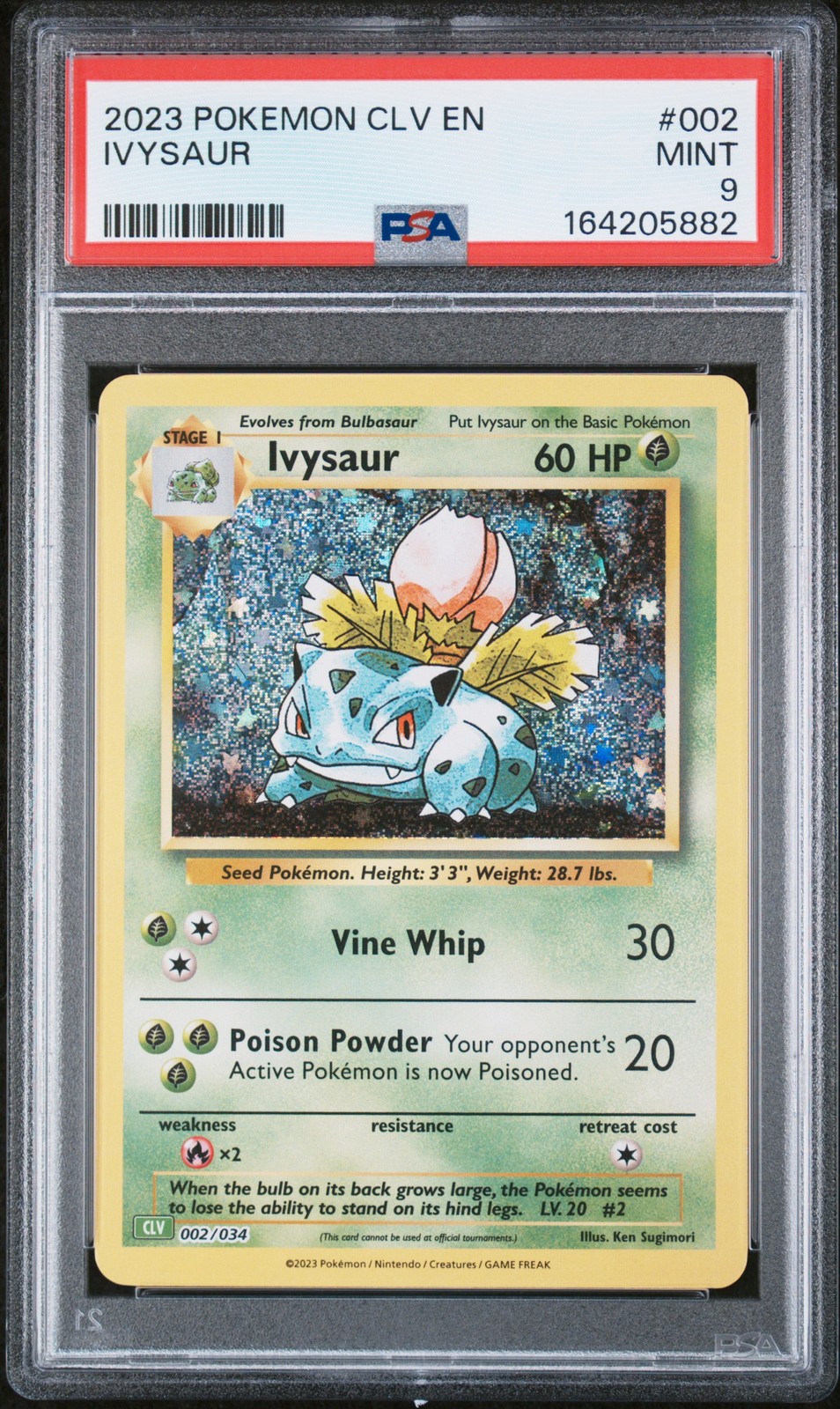2023 Pokemon CLV-Trading Card Game Classic Venusaur & Lugia EX Deck Ivysaur 002