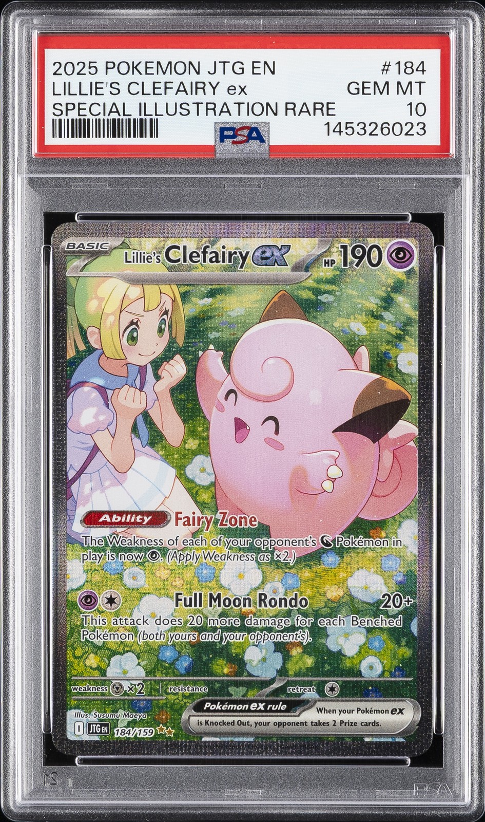 2025 Pokemon Jtg EN-Journey Together Lillie's Clefairy EX Special Illustration Rare 184