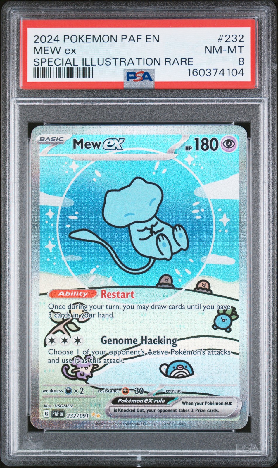 2024 Pokemon Paf EN-Paldean Fates Mew EX Special Illustration Rare 232