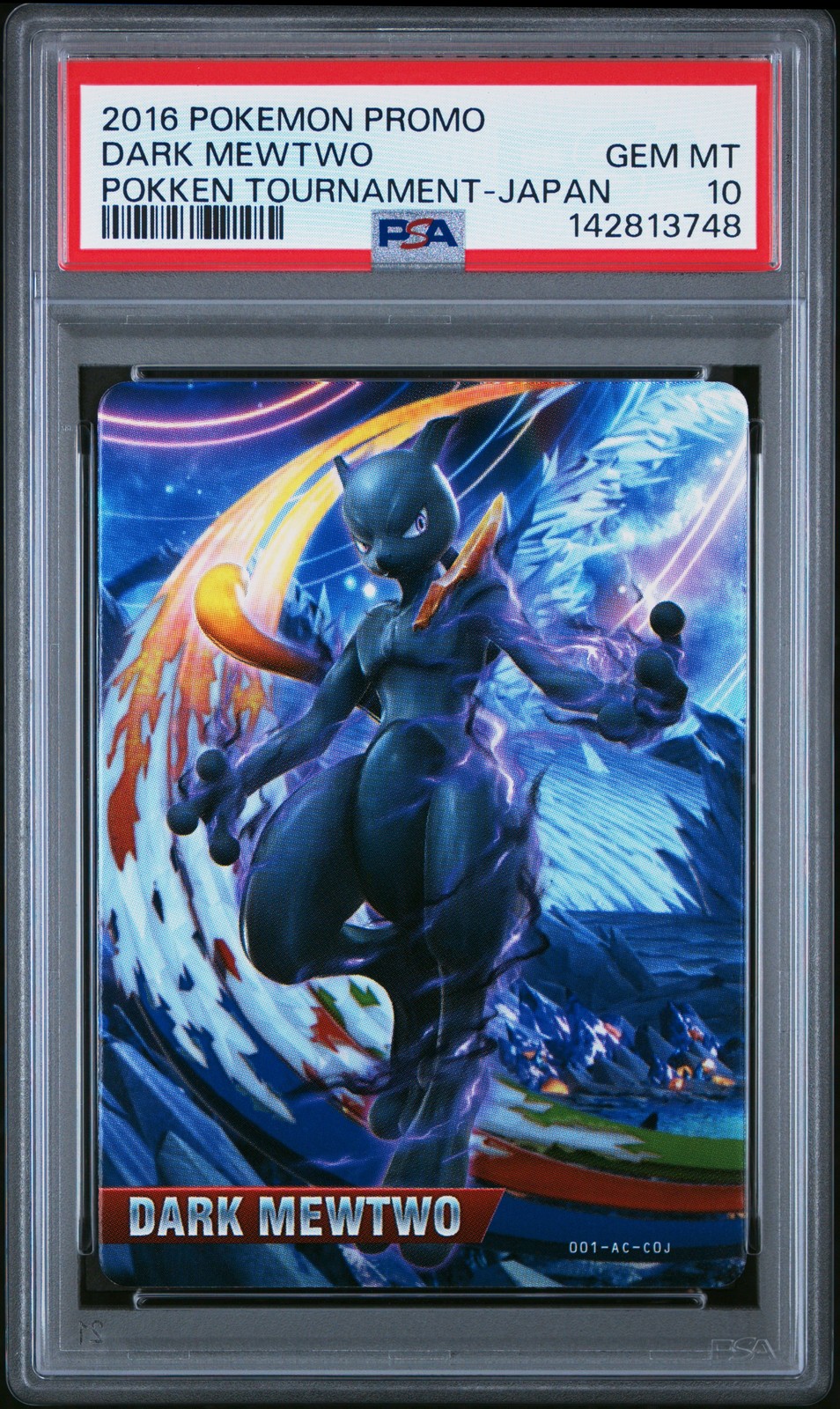 2016 Pokemon Promo Pokken Tournament Dark Mewtwo Japan
