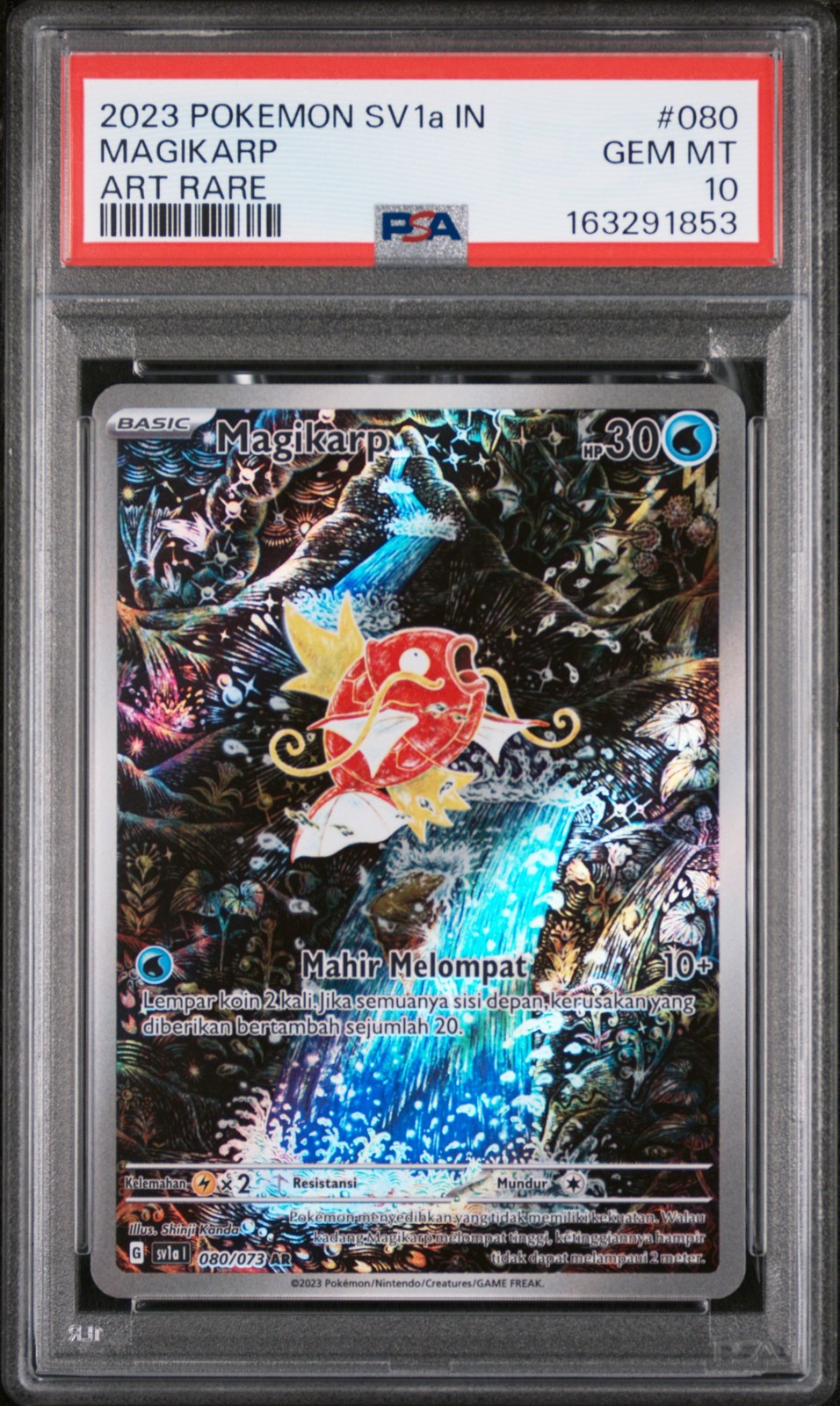 2023 Pokemon Indonesian Sv1a I-Triplet Beat Magikarp Art Rare 080