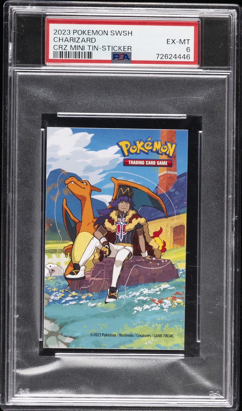 2023 Pokemon Sword and Shield Crown Zenith Mini Tin Charizard Sticker