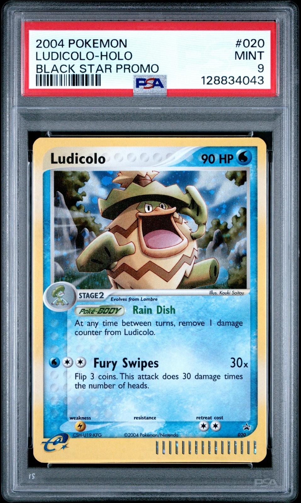 2004 Pokemon Black Star Promo Ludicolo-Holo 020