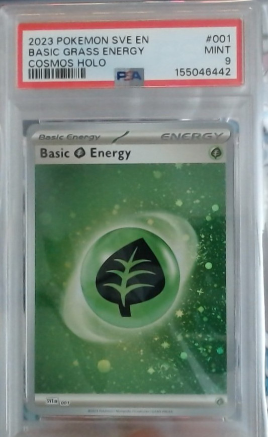 2023 Pokemon Sve EN-Basic Energies Basic Grass Energy Cosmos Holo 001
