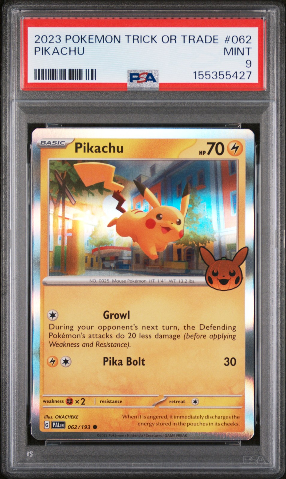 2023 Pokemon Trick or Trade Pikachu 062