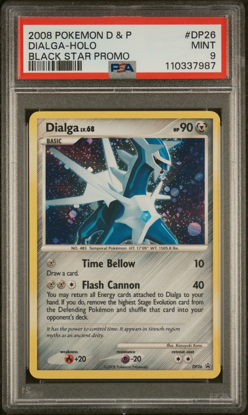 2008 Pokemon Diamond & Pearl Black Star Promo Dialga-Holo DP26
