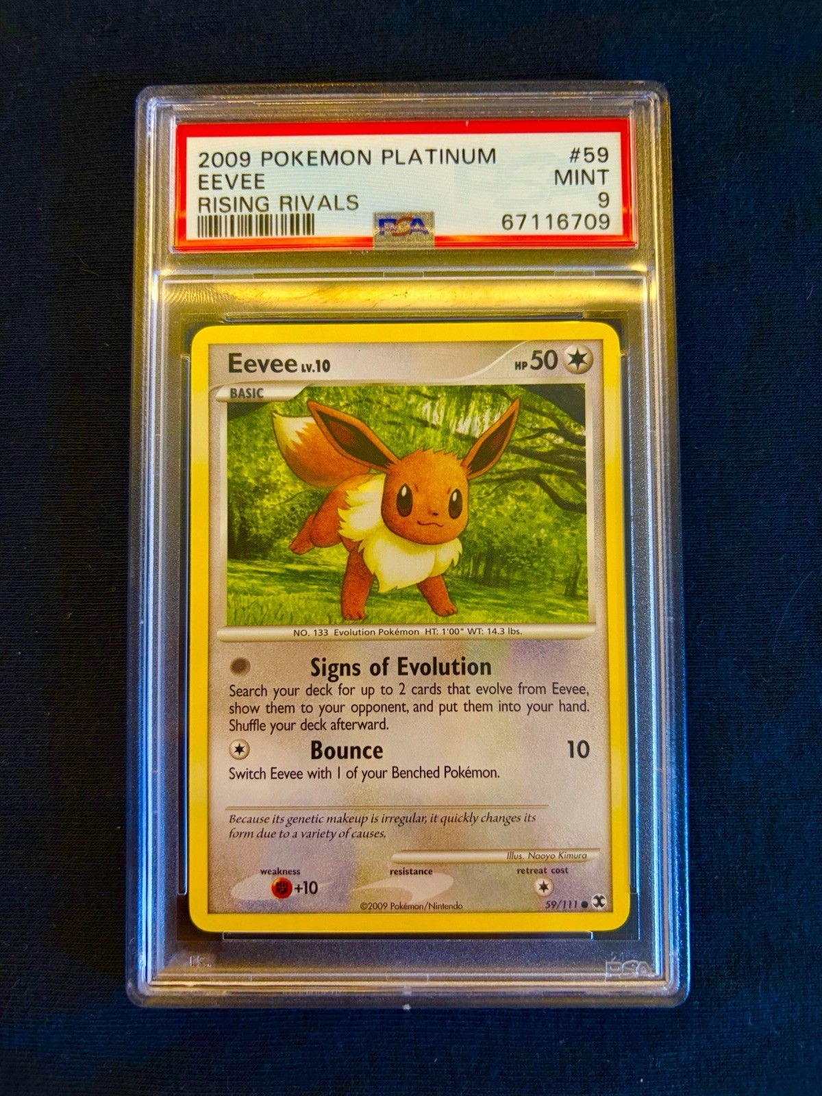 2009 Pokemon Platinum Rising Rivals Eevee 59