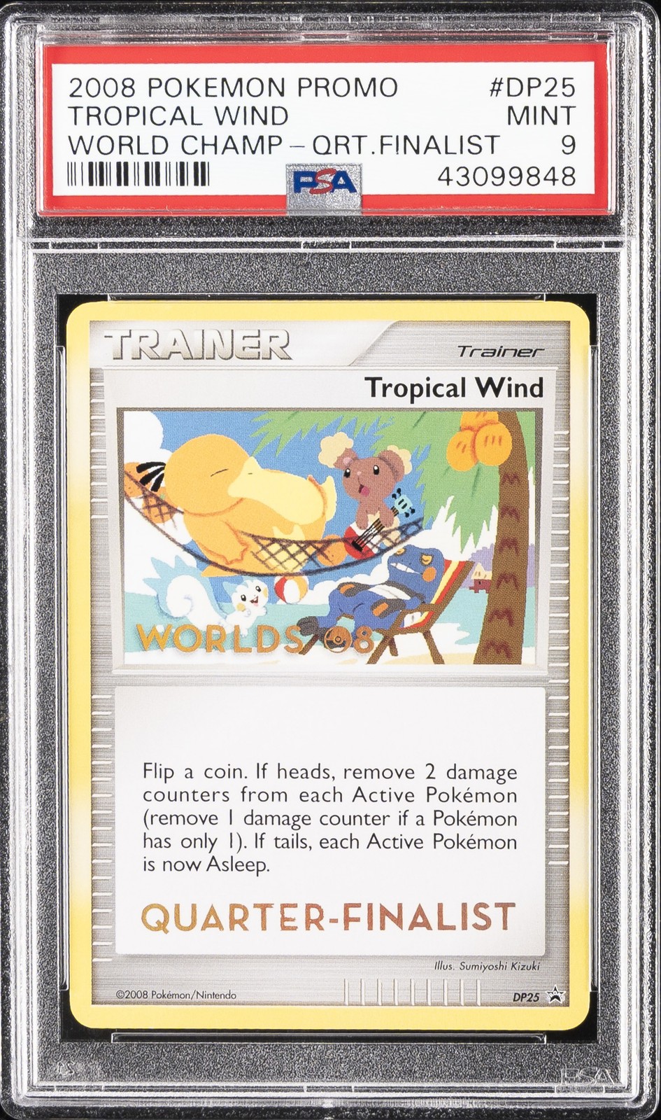 2008 Pokemon Diamond & Pearl World 08 Promo Tropical Wind Quarter Finalist DP25