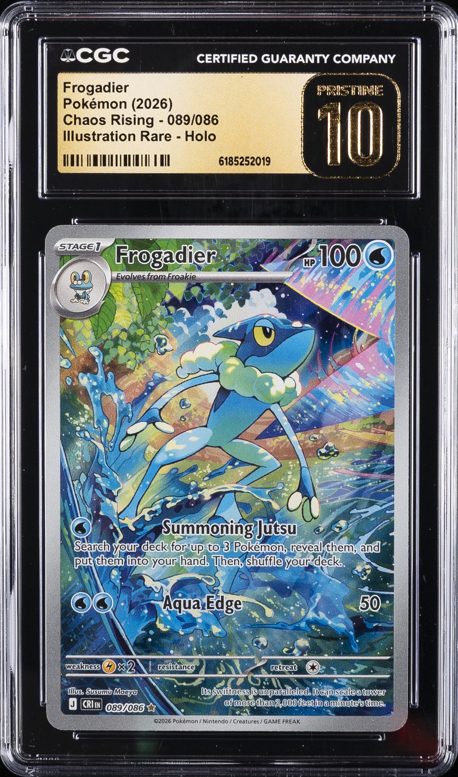2026 Chaos Rising - CRI EN - English Frogadier Illustration Rare Holo 089/086