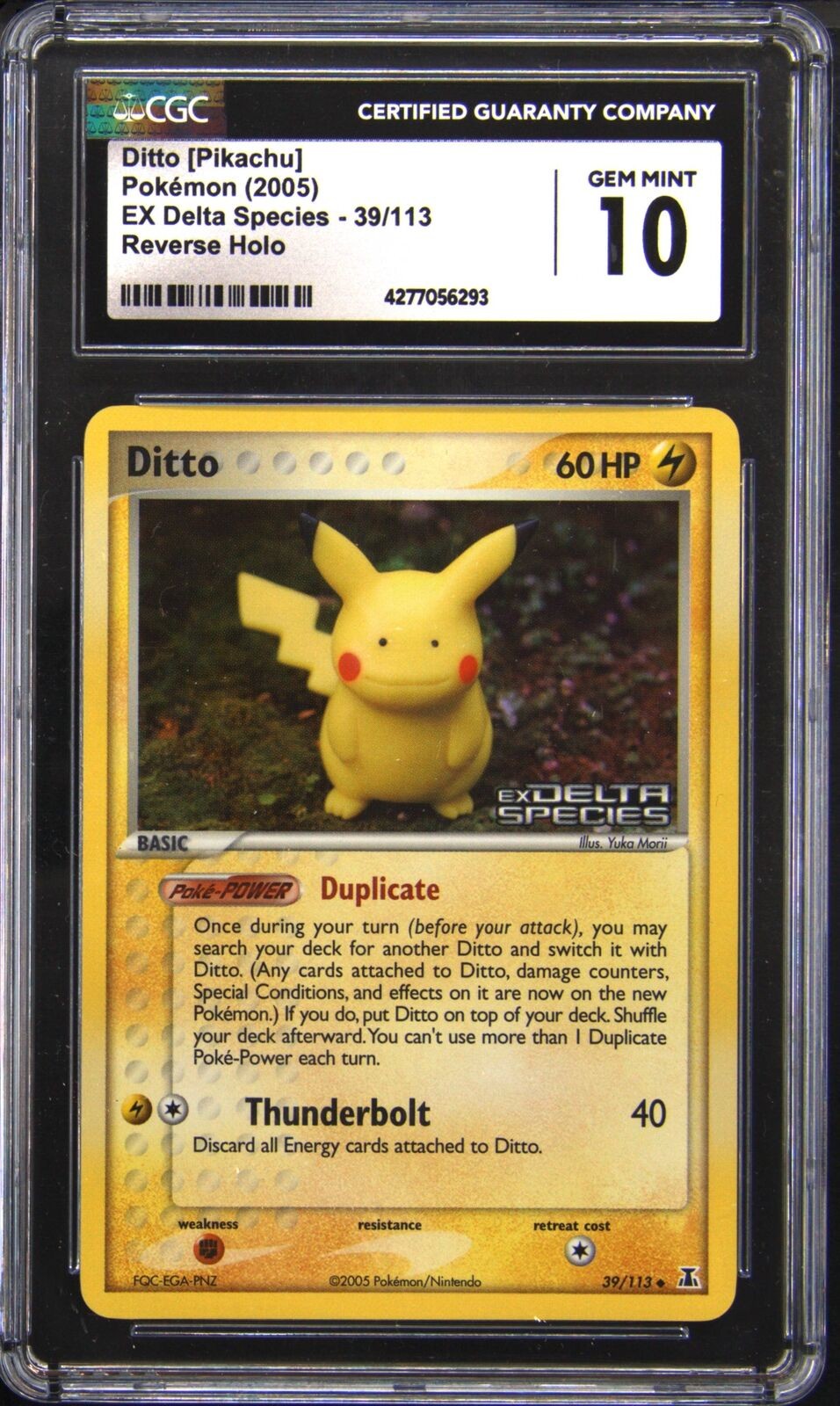 2005 EX Delta Species - English Ditto [Pikachu] Uncommon Reverse Holo 39/113